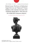 Denied Access: The Focus on Medicalized Support Services and "Depressed" Women Students in the Corporate University (New FEMINIST RESEARCH / NOUVELLES RECHERCHES Feministes) (Report) sinopsis y comentarios
