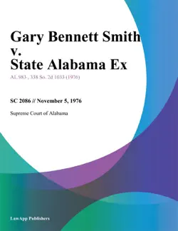 gary bennett smith v. state alabama ex book cover image