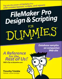 filemaker pro design and scripting for dummies book cover image