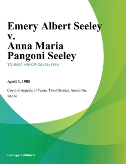 emery albert seeley v. anna maria pangoni seeley book cover image