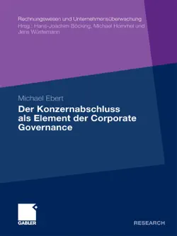 der konzernabschluss als element der corporate governance imagen de la portada del libro