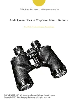 audit committees in corporate annual reports. book cover image