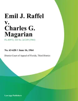 emil j. raffel v. charles g. magarian book cover image
