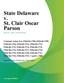 state delaware v. st. clair oscar parson book cover image