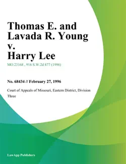 thomas e. and lavada r. young v. harry lee book cover image