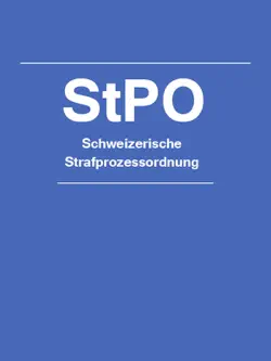 schweizerische strafprozessordnung - stpo book cover image