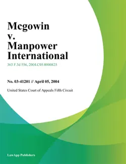 mcgowin v. manpower international book cover image