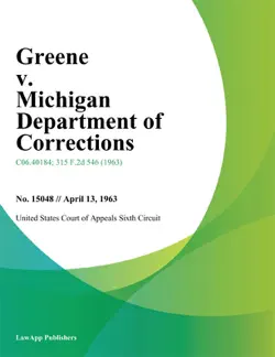 greene v. michigan department of corrections book cover image