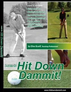hit down dammit! (the key to golf) book cover image