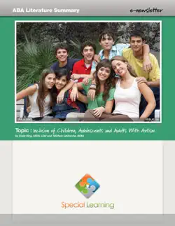 inclusion of children, adolescents and adults with autism book cover image