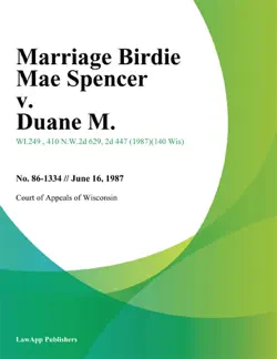 marriage birdie mae spencer v. duane m. imagen de la portada del libro