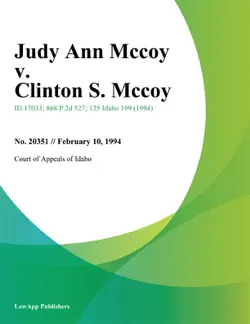 judy ann mccoy v. clinton s. mccoy book cover image