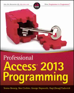 professional access 2013 programming book cover image