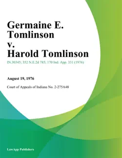 germaine e. tomlinson v. harold tomlinson book cover image