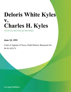 deloris white kyles v. charles h. kyles book cover image