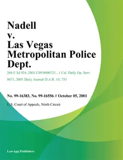 nadell v. las vegas metropolitan police dept. book cover image