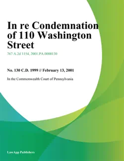 in re condemnation of 110 washington street imagen de la portada del libro