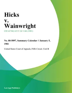 hicks v. wainwright book cover image