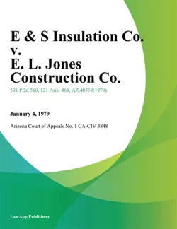 e & s insulation co. v. e. l. jones construction co. imagen de la portada del libro