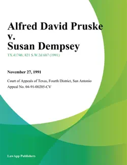 alfred david pruske v. susan dempsey book cover image