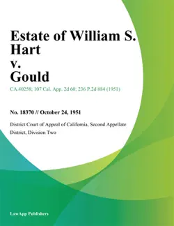 estate of william s. hart v. gould book cover image