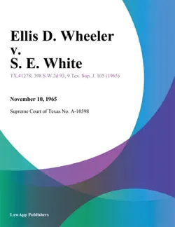 ellis d. wheeler v. s. e. white book cover image