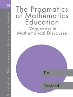 the pragmatics of mathematics education book cover image