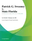 Patrick G. Sweeney v. State Florida synopsis, comments