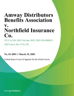 amway distributors benefits association v. northfield insurance co. book cover image
