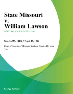 state missouri v. william lawson book cover image