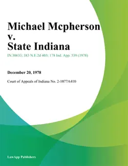 michael mcpherson v. state indiana book cover image