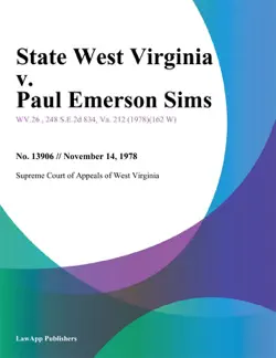 state west virginia v. paul emerson sims book cover image