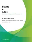 Plante v. Gray synopsis, comments