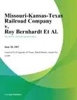 Missouri-Kansas-Texas Railroad Company v. Roy Bernhardt Et Al. synopsis, comments