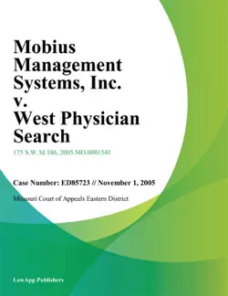 mobius management systems, inc. v. west physician search, l.l.c. book cover image