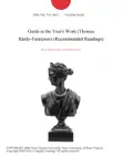 Guide to the Year's Work (Thomas Hardy-Tennyson) (Recommended Readings) sinopsis y comentarios