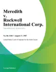 Meredith v. Rockwell International Corp. synopsis, comments