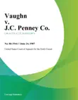 Vaughn v. J.C. Penney Co. synopsis, comments