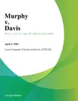 Murphy v. Davis synopsis, comments