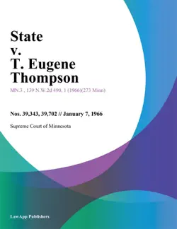 state v. t. eugene thompson book cover image