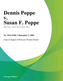 dennis poppe v. susan f. poppe book cover image