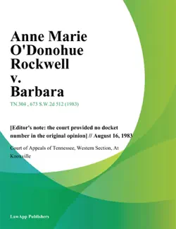 anne marie odonohue rockwell v. barbara book cover image