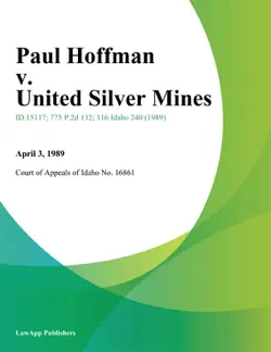 paul hoffman v. united silver mines book cover image