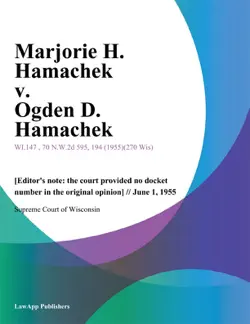 marjorie h. hamachek v. ogden d. hamachek imagen de la portada del libro