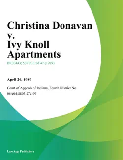 christina donavan v. ivy knoll apartments imagen de la portada del libro