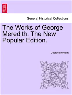 the works of george meredith. the new popular edition. book cover image