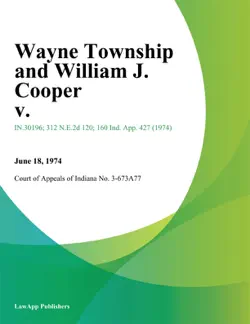 wayne township and william j. cooper v. book cover image