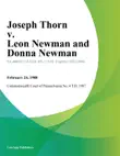 Joseph Thorn v. Leon Newman and Donna Newman sinopsis y comentarios
