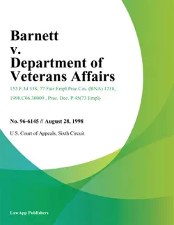 barnett v. department of veterans affairs book cover image