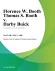 Florence W. Booth Thomas S. Booth v. Darby Buick synopsis, comments